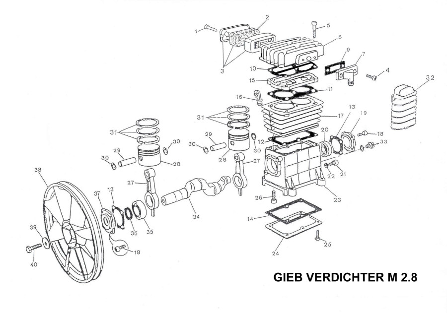 Kompressoren Verdichter 300 ltr Ansaugleist. - 11 bar